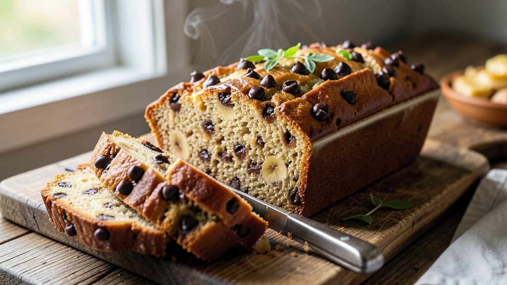 Amazing Chocolate Chip Banana Bread Recipe: Fudgy Swirls and Double Chocolate Magic
