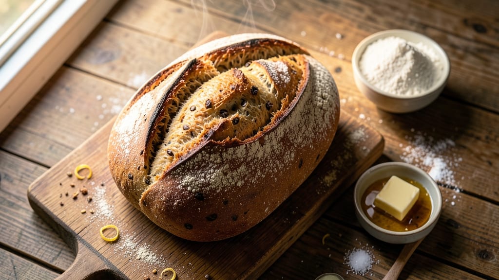 1 Loaf Whole Wheat Bread Recipe: No-Knead, Nutty Sweetness in 3 Hours