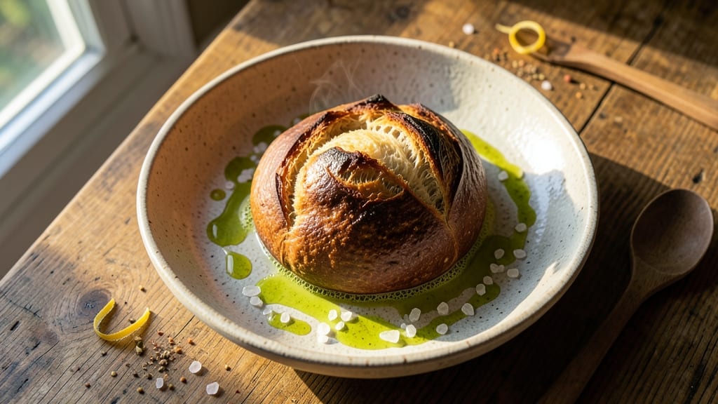 600g Bread Recipe: No-Knead Dutch Oven Crust With Open Crumb