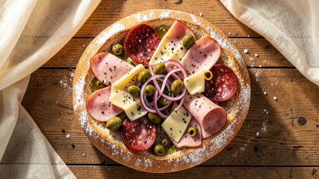 Authentic Muffuletta Bread Recipe: Olive-Stuffed Layers of Sicilian Tradition