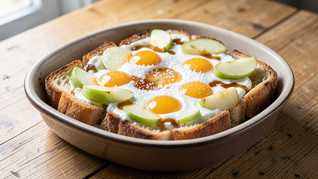 Apple Bread and Butter Pudding Recipe: Warm Cinnamon-Infused Layers with Vanilla Cream
