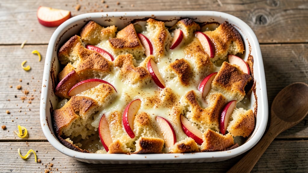 Martha Stewart's Apple Bread Pudding Recipe: Warm Spice-Infused Layers With Caramelized Fruit