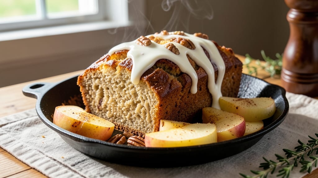 Amish Apple Fritters Bread Recipe With Sour Cream: Caramelized Apple Swirls and Sour Cream Tang