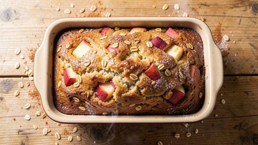 Apple Oatmeal Quick Bread Recipe: Warm Spice-Infused Moistness With Crusty Top