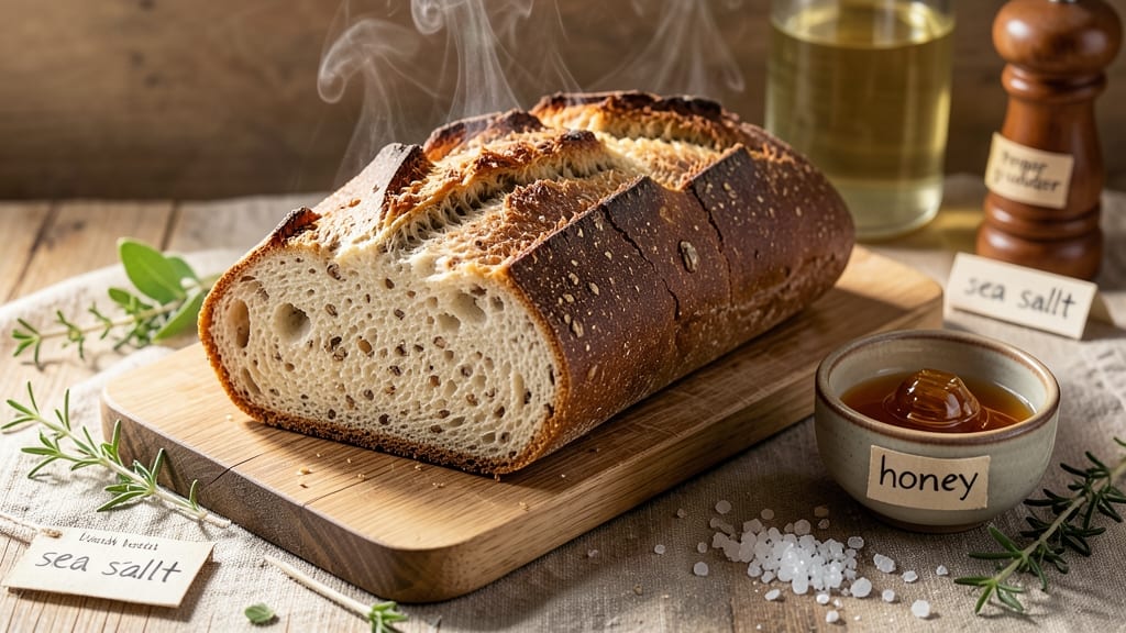 All Natural Bread Recipe: Whole-Grain Crust With No Artificial Ingredients