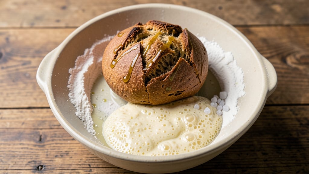 900g Sourdough Bread Recipe: Hands-Off Rise to Crispy, Open-Crusted Loaf